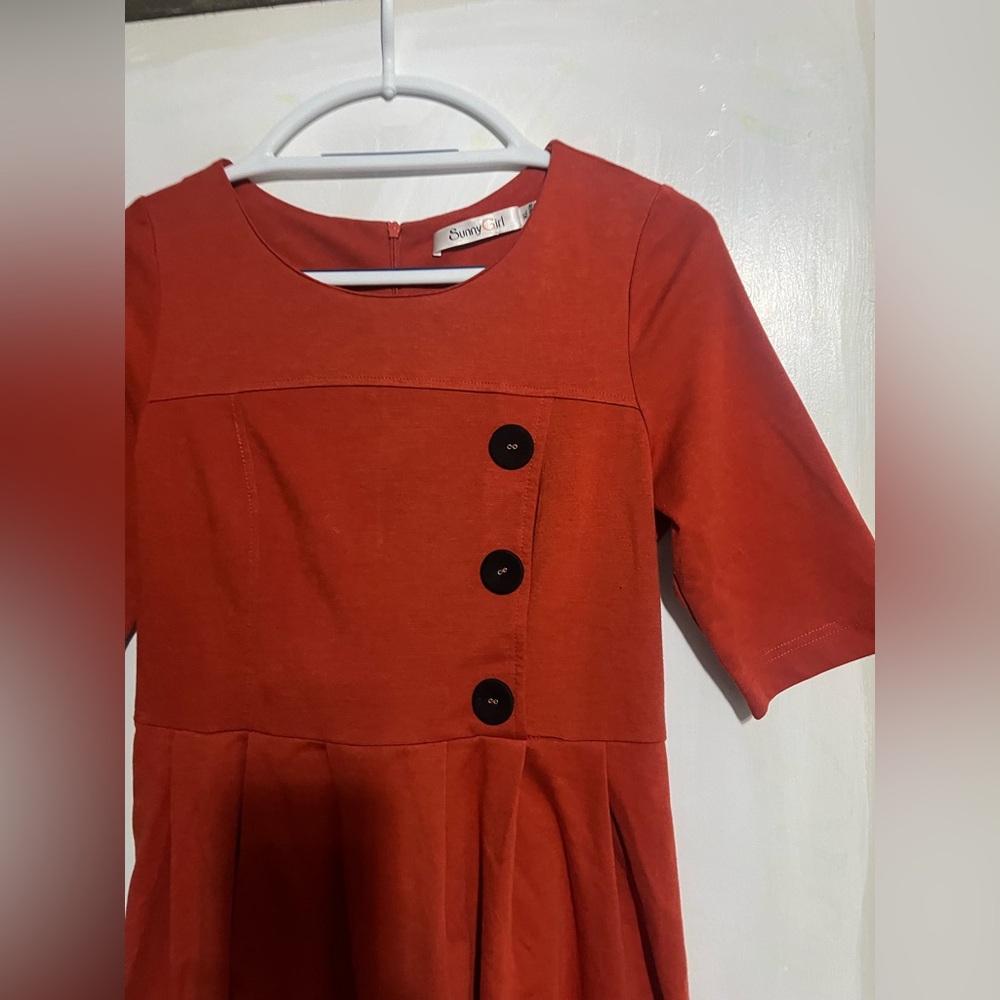 Modcloth Sunny girl Terracota dress Size XL